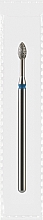 Парфумерія, косметика Фреза алмазна синя «Оливка конусна», діаметр 2,5 мм, довжина 5 мм - Divia DF008-25-B
