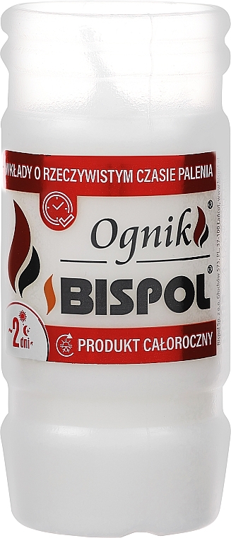 Парафінова свічка у пластиковому корпусі, 11 см - Bispol WP2N — фото N1