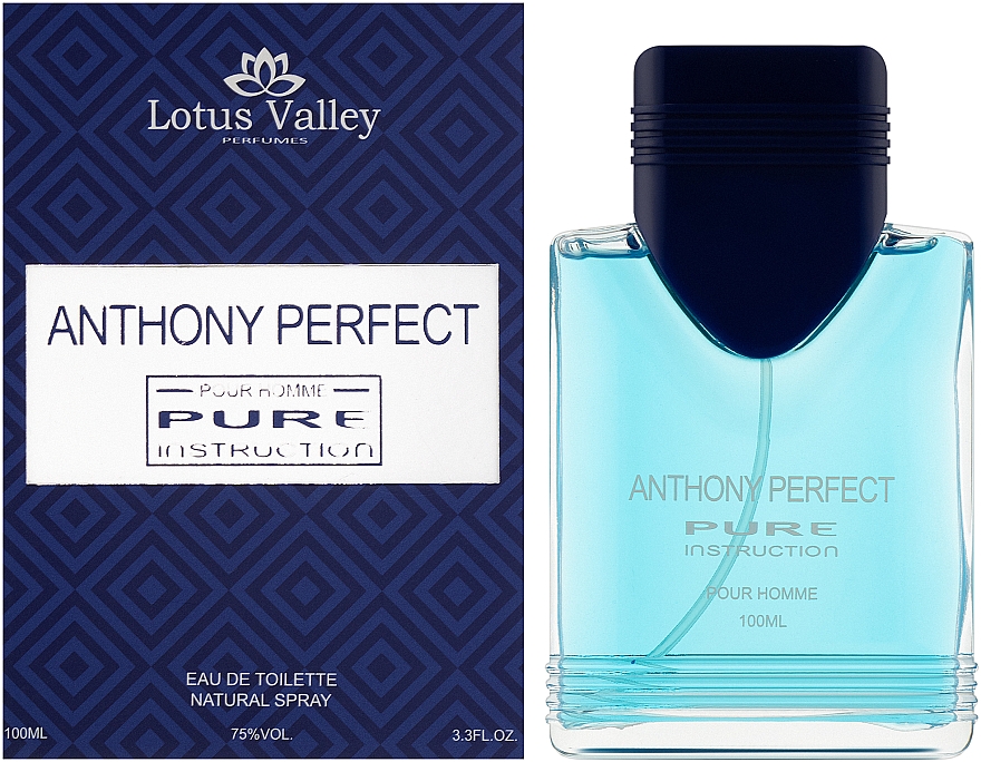 Lotus Valley Anthony Perfect Pure Instruction Pour Homme - Туалетная вода — фото N2