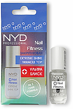 Парфумерія, косметика Закріплювач "Ультраблиск" - NYD Professional Nail Fitness Extreme Shine Miracle Top