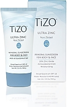 Крем для тела и лица минеральный, солнцезащитный без оттенка - TiZO Ultra Zinc Body & Face Non-Tinted SPF 40 — фото N1