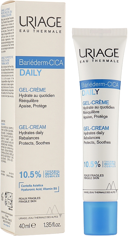 Денний гель-крем для обличчя - Uriage Bariederm Cica Daily Gel-Creme — фото N2