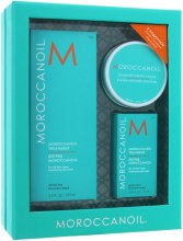 Парфумерія, косметика Набір - Moroccanoil Hair Care (oil/100ml + oil/25ml + candle/40g)