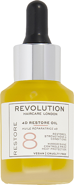 Масло для волос - Revolution Haircare 8 4D Restore Oil — фото N1