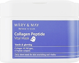 Тканинні маски з колагеном і пептидами - Mary & May Collagen Peptide Vital Mask — фото N1