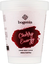 Парфумерія, косметика Крем-скраб для тіла "Енергія вишні" - Bogenia Cleansing Cream Body Scrub Cherry Energy