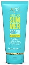 Парфумерія, косметика Лосьйон для засмаги з олією моної - APIS Professional Hello Summer SPF 50