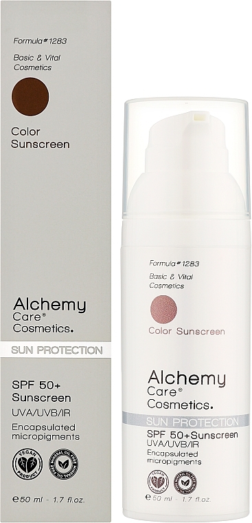 Солнцезащитный крем для лица с оттенком, SPF50+ - Alchemy Care Cosmetics Sun Protection Color Sunscreen — фото N2