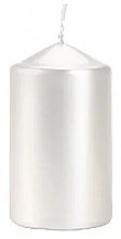 Свеча цилиндрическая 60x100 мм, перламутровая - Bispol — фото N1