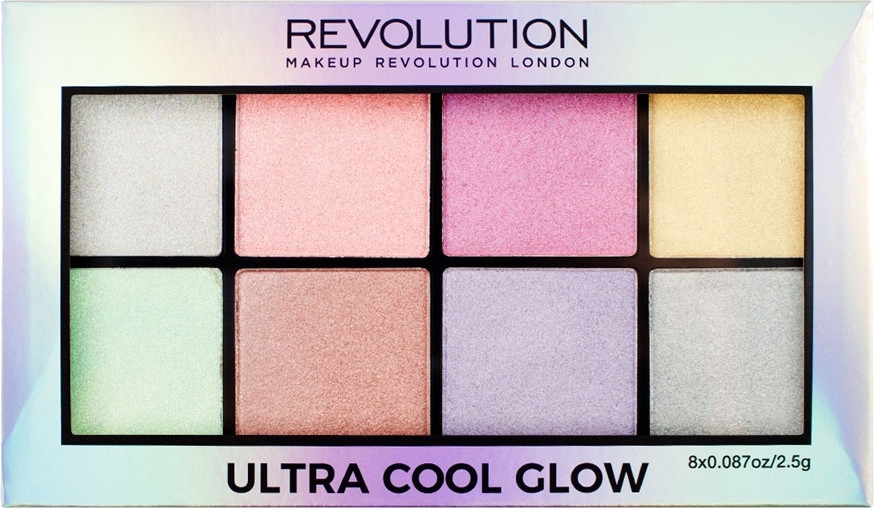 Палетка хайлайтеров для лица - Makeup Revolution Ultra Cool Glow — фото N3