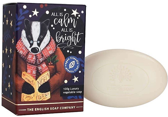 Мило "Борсук" - The English Soap Company Christmas Badger Mini Soap — фото N1