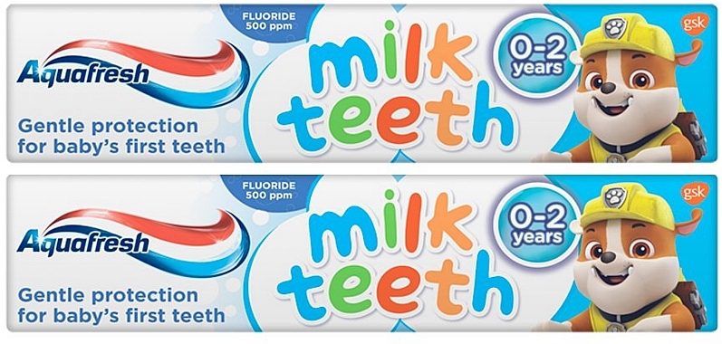 Набір - Aquafresh Milk Teeth (toothpaste/2x50ml) — фото N1