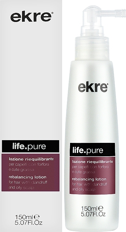 Лосьон против перхоти и жирной кожи головы - Ekre Life.Pure Rebalancing Lotion  — фото N2