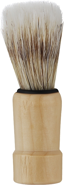 Помазок для гоління CS-167, 48 мм, світлий ворс/ручка дерев'яна - Cosmo Shop — фото N1