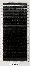 Накладные ресницы "Elite", черные, 20 линий (mix, 0,085, D, (6-14)) - Vivienne — фото N1