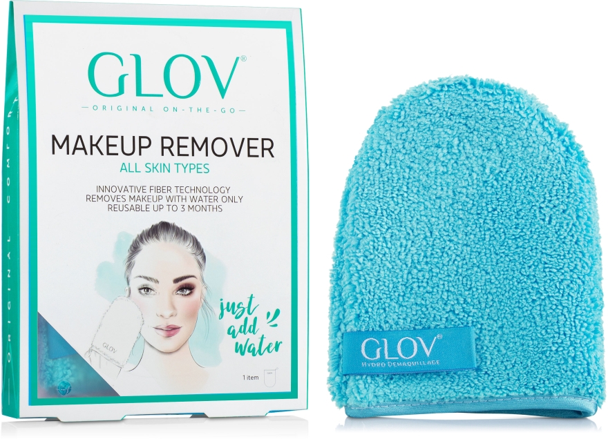 Рукавичка для снятия макияжа, синяя - Glov On-The-Go Makeup Remover