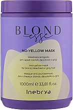 Маска для освітленого або сивого волосся - Inebrya Blondesse No-Yellow Mask — фото N3