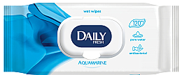 Вологі серветки універсальні, з клапаном - Daily Fresh Wet Wipes Aquamarine — фото N1