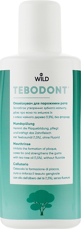 УЦЕНКА Ополаскиватель для полости рта с маслом чайного дерева - Dr. Wild Tebodont (Melaleuca Alternifolia) * — фото N3