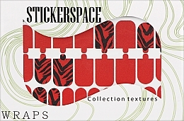 Дизайнерские наклейки для ногтей "Fiery red standart" - StickersSpace — фото N1