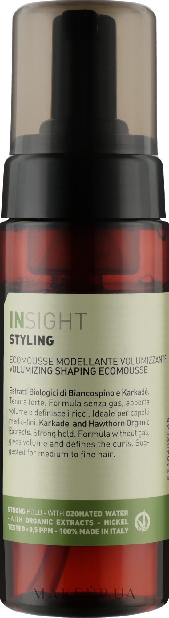 Мус-еко для об'єму й моделювання волосся - Insight Styling Volumizing Ecomousse — фото 150ml