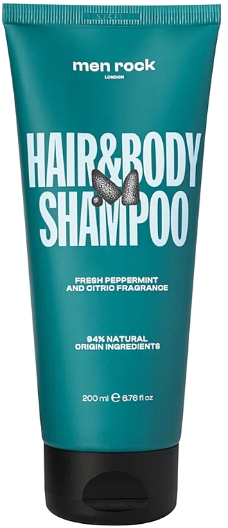 Шампунь для волос и тела - Men Rock Hair And Body Shampoo — фото N1