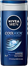 УЦЕНКА Гель для душа 3в1 - NIVEA MEN Cool Kick Shower Gel * — фото N1