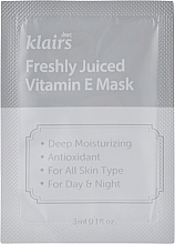 Духи, Парфюмерия, косметика Маска с витамином E - Klairs Freshly Juiced Vitamin E Mask (пробник)