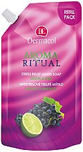 Духи, Парфюмерия, косметика Жидкое мыло "Виноград и лайм" - Dermacol Aroma Ritual Liquid Soap Grape&Lime (дой-пак)