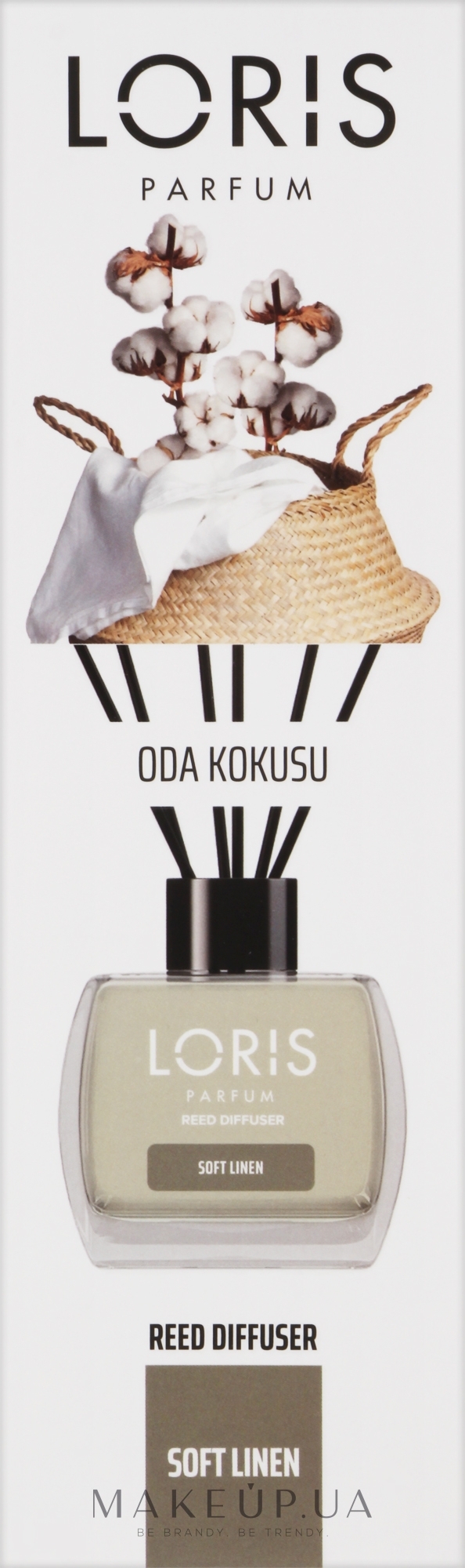 Аромадиффузор "Хлопок" - Loris Parfum Soft Linen Reed Diffuser — фото 120ml