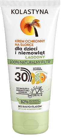 Натуральный крем-фильтр для детей - Kolastyna Kids & Baby 100% Natural Filter Cream Spf30 — фото N1