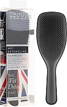 УЦЕНКА Расческа для волос большая, черная - Tangle Teezer The Wet Detangler Black Gloss Large Size Hairbrush * — фото N2