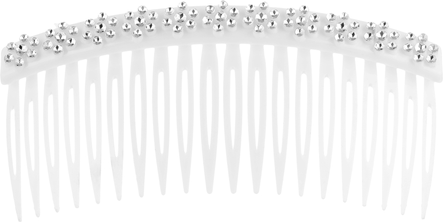 Заколка-гребешок для волос, белая - Элита