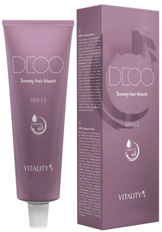 Кремовый освежающий осветлитель для волос - Vitality's Deco Sweety Hair Bleach — фото N1