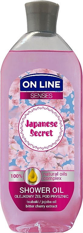 Масло для душа - On Line Senses Shower Oil Japanese Secret — фото N1