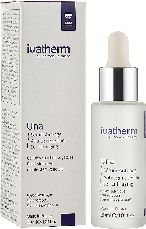 Антивозрастная сыворотка для чувствительной кожи лица «UNA» - UNA Anti-Aging serum, sensitive skin — фото N3