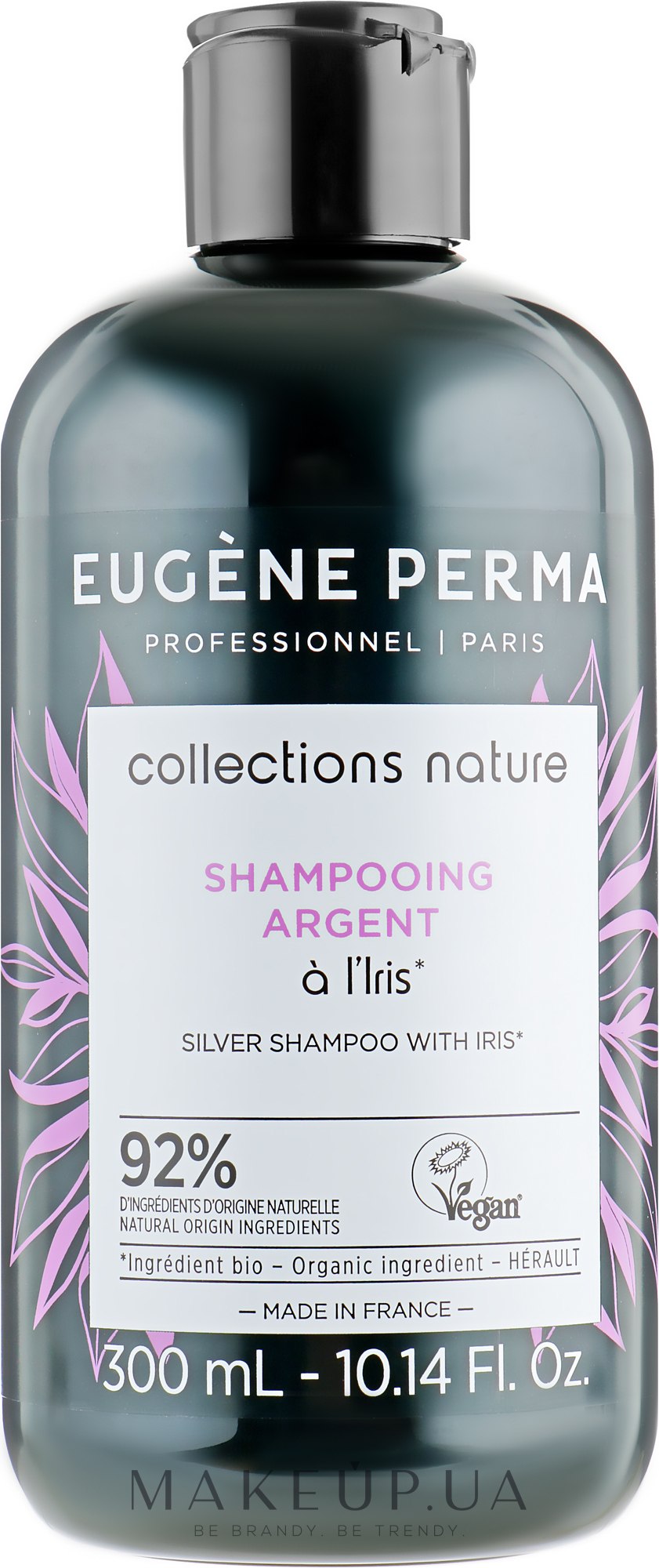 Шампунь "Срібний" для освітлених, мелірованого і сивого волосся - Eugene Perma Collections Nature Shampooing Argent — фото 300ml