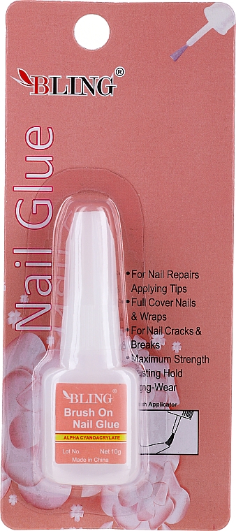 Клей для дизайна ногтей - Bling Brush On Nail Glue — фото N1