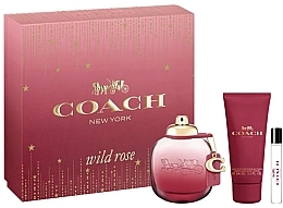 Парфумерія, косметика Coach Wild Rose - Набір (edp/90ml + edp/mini/8.5ml + b/lot/100ml)