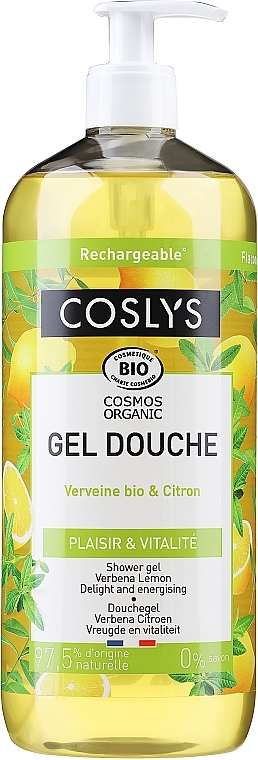 Нежный гель для душа "Лимон и вербена" - Coslys Verbena And Lemon Shower Gel