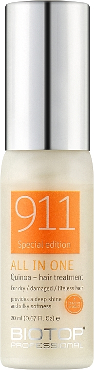 Спрей для волосся з протеїнами кіноа - Biotop 911 Quinoa All-In-One Leave-In — фото N1