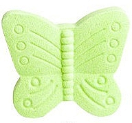 Парфумерія, косметика Бомбочка для ванни "Метелик", салатова - IDC Institute Bath Fizzer Butterfly