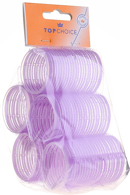 Бигуди-липучки для волос "Velcro" диаметр 41мм, 5шт, 0416 - Top Choice — фото N1