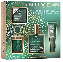 Набір - Nuxe The Certified Organic Cares 2022 Set (soap/100g + oil/100ml + gel/50ml + candle/70g) — фото N1