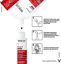 Тонизирующий шампунь для борьбы с выпадением волос - Vichy Dercos Energy+ Stimulating Shampoo (сменный блок) — фото N5