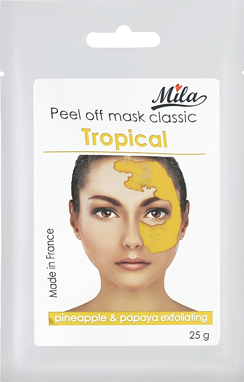 Маска альгинатная классическая порошковая "Ананас и папайя" - Mila Exfoliating Peel Off Mask Pineapple & Papaya