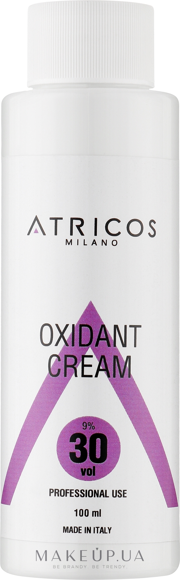 Оксидант-крем для окрашивания и осветления прядей - Atricos Oxidant Cream 30 Vol 9% — фото 100ml