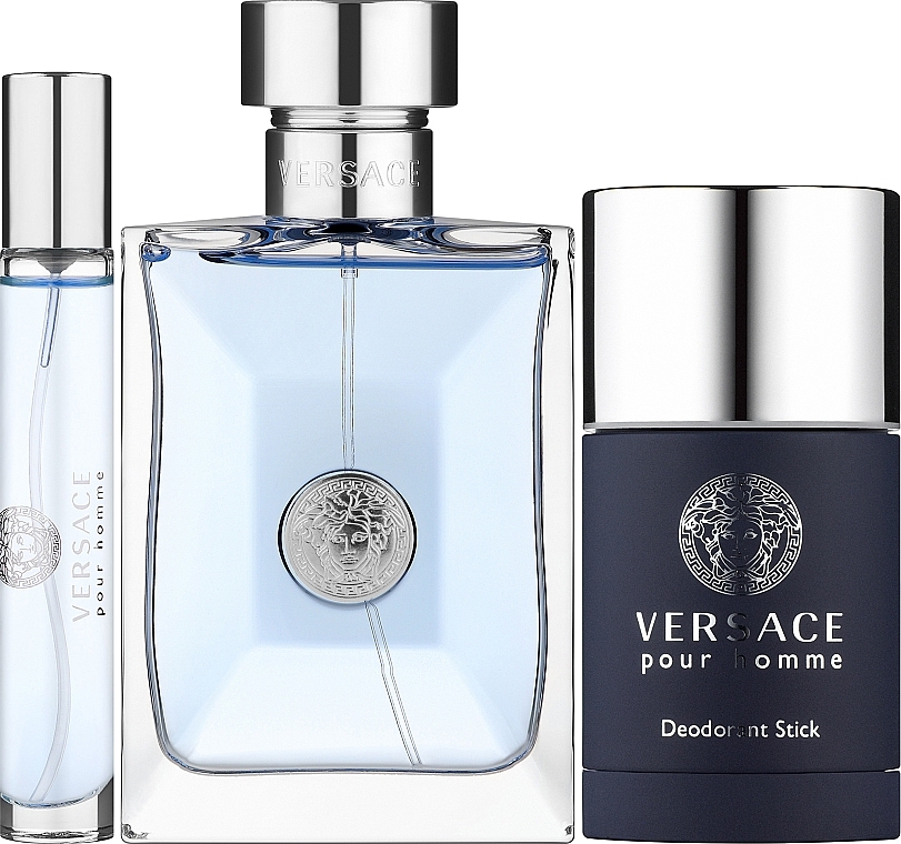 Versace Pour Homme - Набор (edt/100ml + edt/mini/10ml + deo/75ml) — фото N2