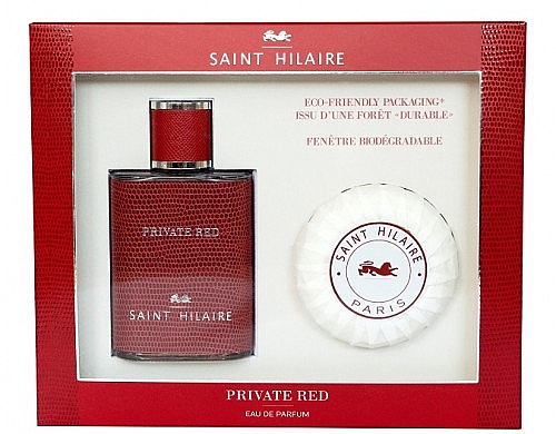 Saint Hilaire Private Red - Набор (edp/100ml + soap/100g) — фото N1