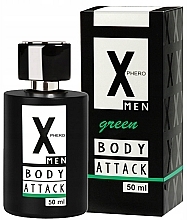 Aurora X-Phero Men Green Body Attack - Парфуми із феромонами — фото N2